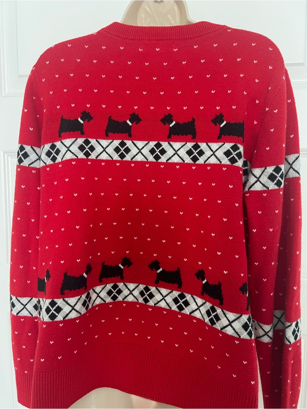 Warm Dog Print Sweater